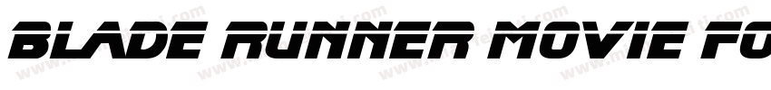 Blade Runner Movie Font 常规体字体转换